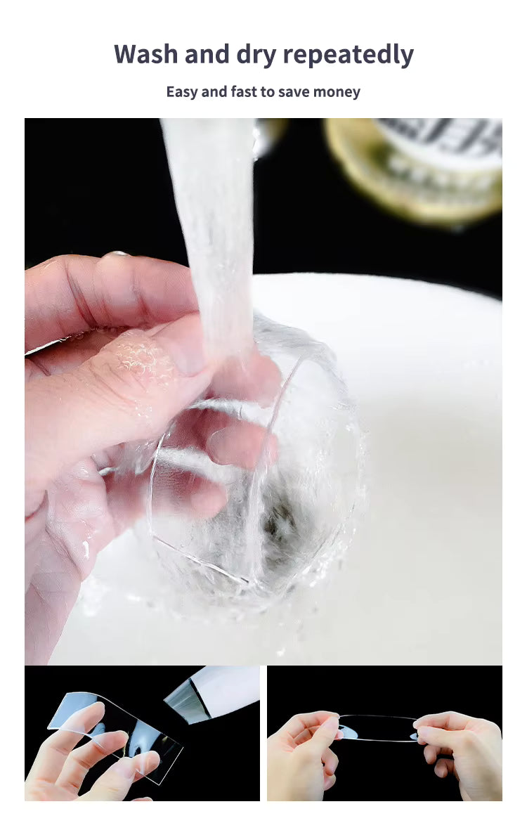 Ultra Strong Nano Double-Sided Tape – Heavy Duty, Reusable & Transparent Mounting Tape