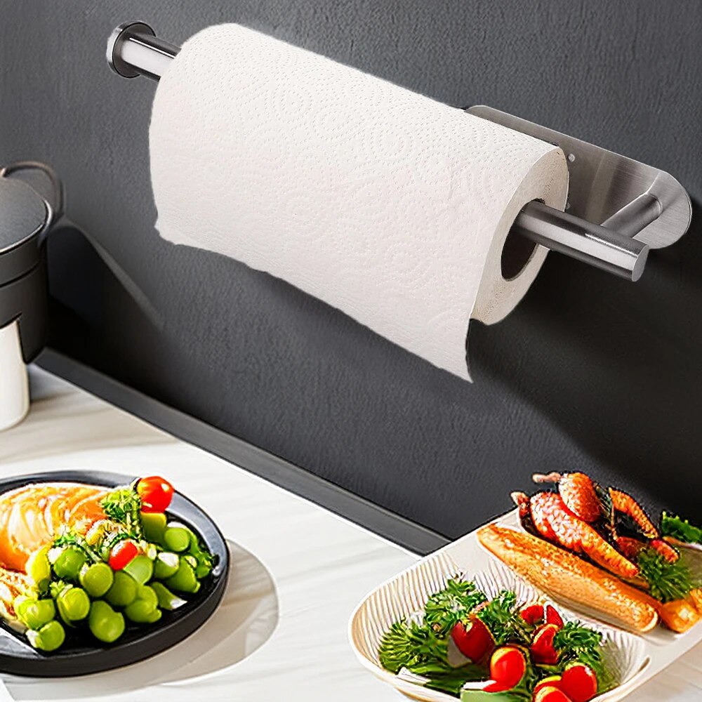 Wall-Mounted Paper Towel Holder – Stainless Steel