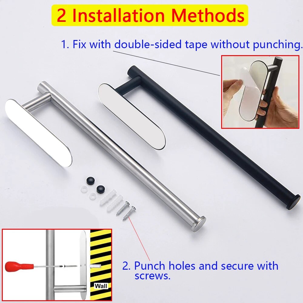 Wall-Mounted Paper Towel Holder – Stainless Steel