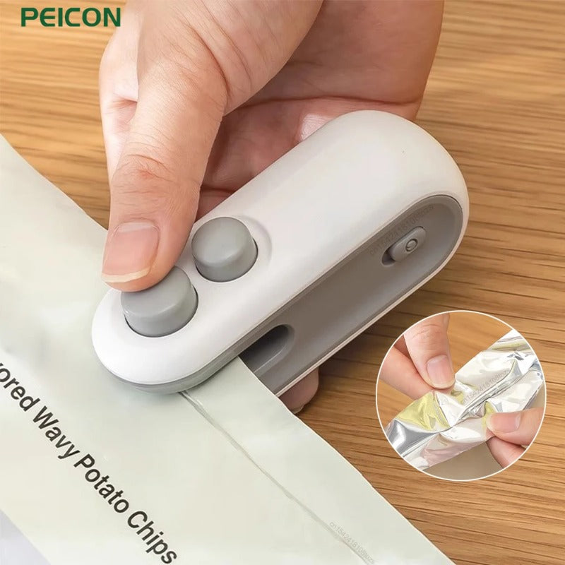 2-in-1 Mini Rechargeable Food Bag Sealer