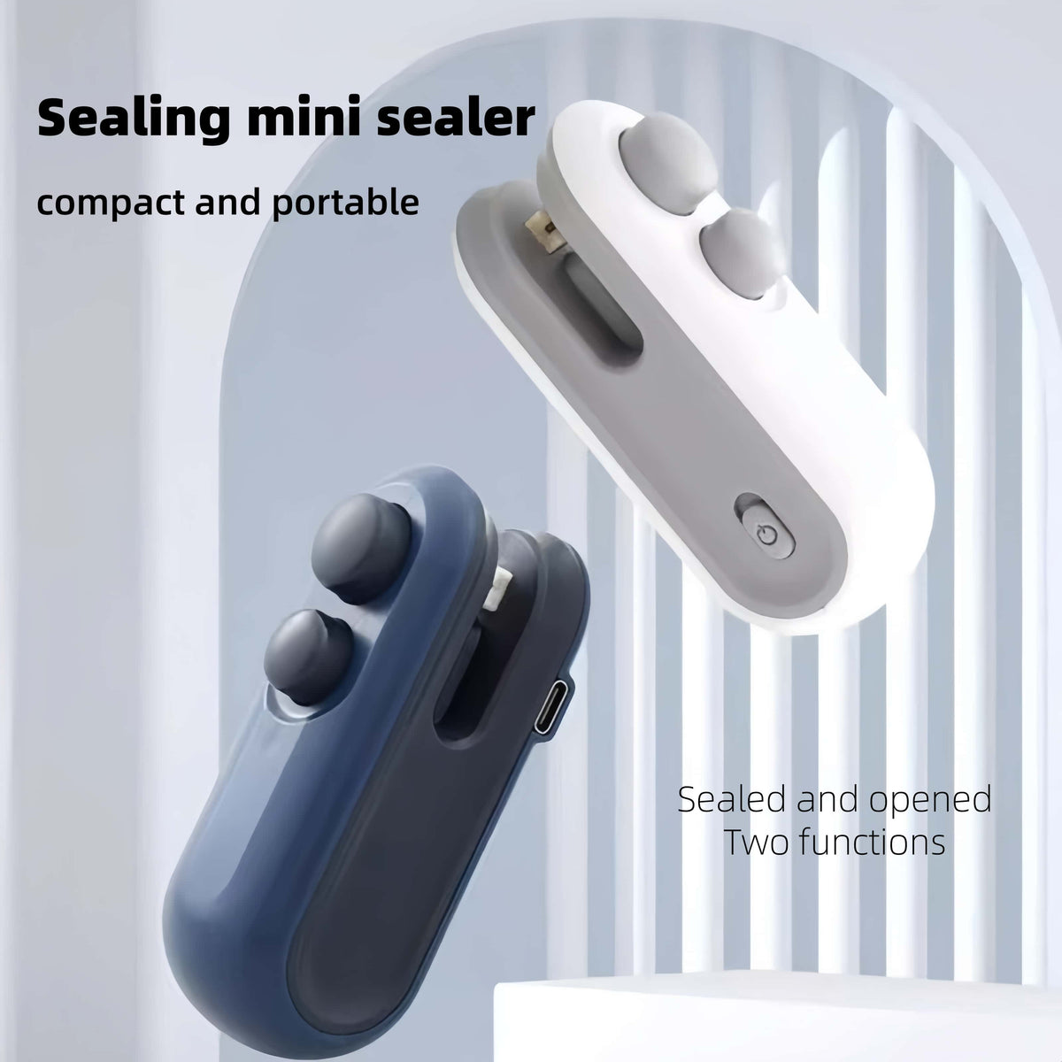 2-in-1 Mini Rechargeable Food Bag Sealer