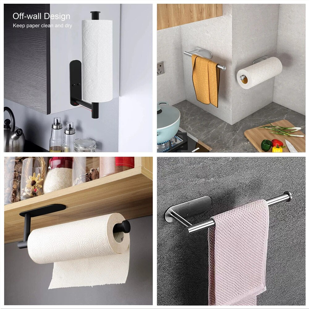 Wall-Mounted Paper Towel Holder – Stainless Steel