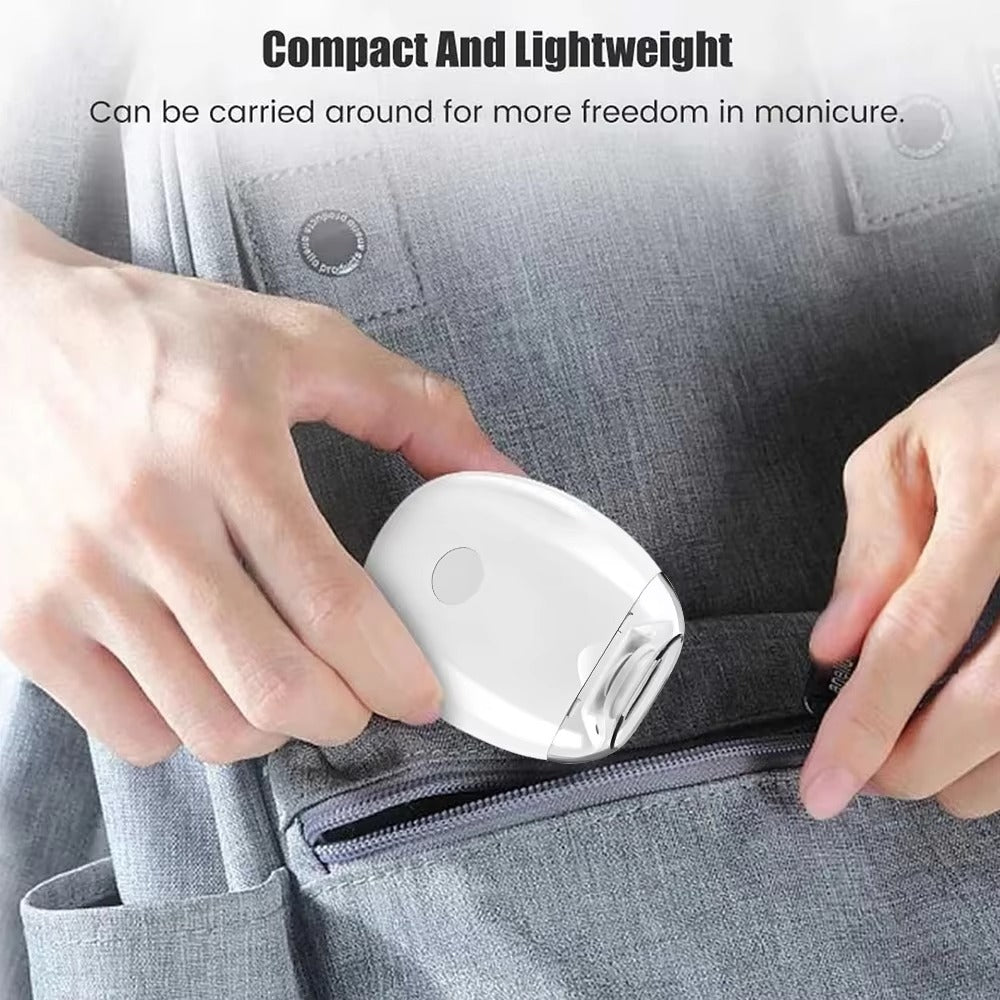 Automatic Electric Nail Clipper & Grinder – With LED Light & Nail Collector