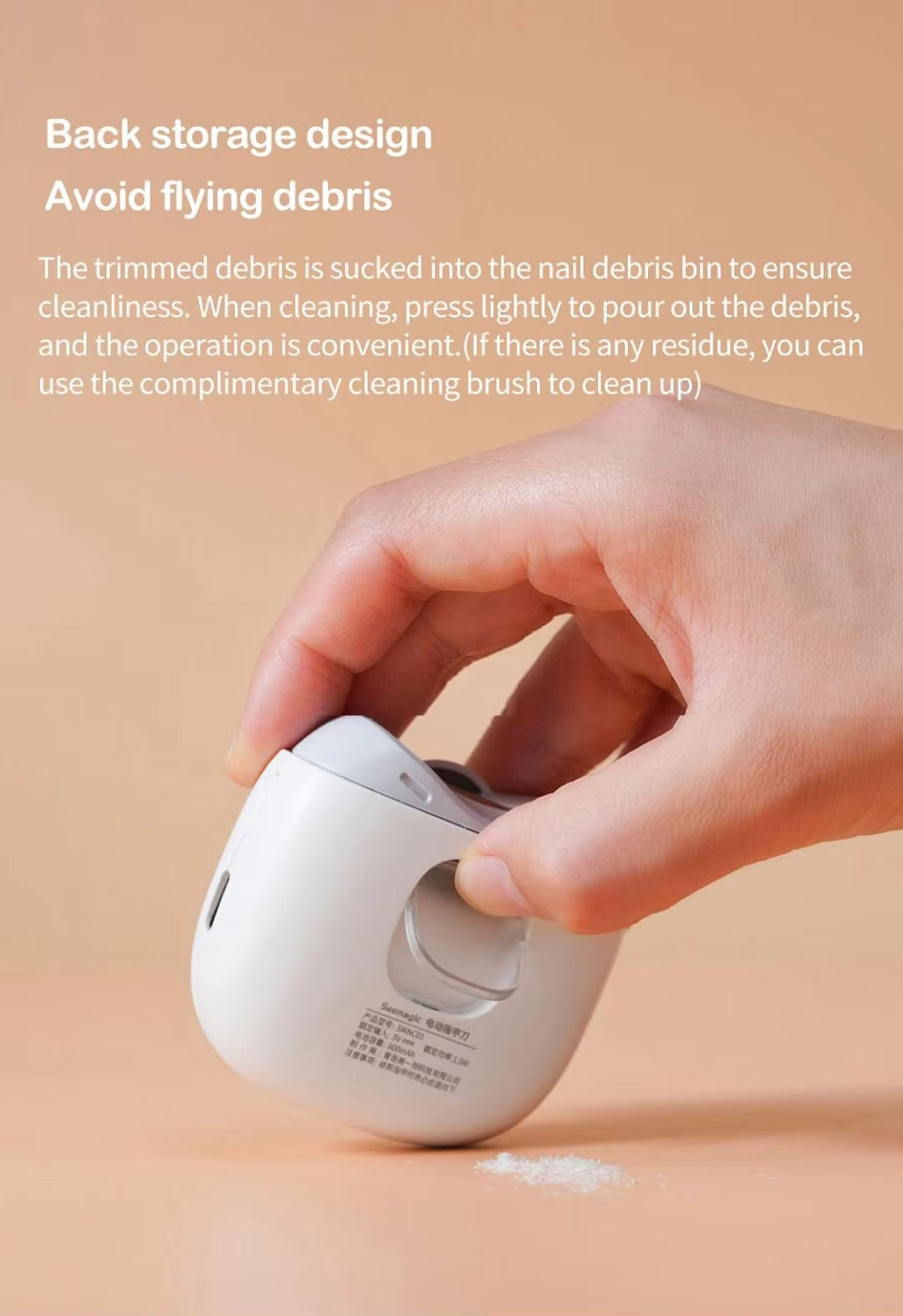 Automatic Electric Nail Clipper – Safe Nail Cutter with Light & Nail Storage
