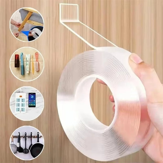 Ultra Strong Nano Double-Sided Tape – Heavy Duty, Reusable & Transparent Mounting Tape